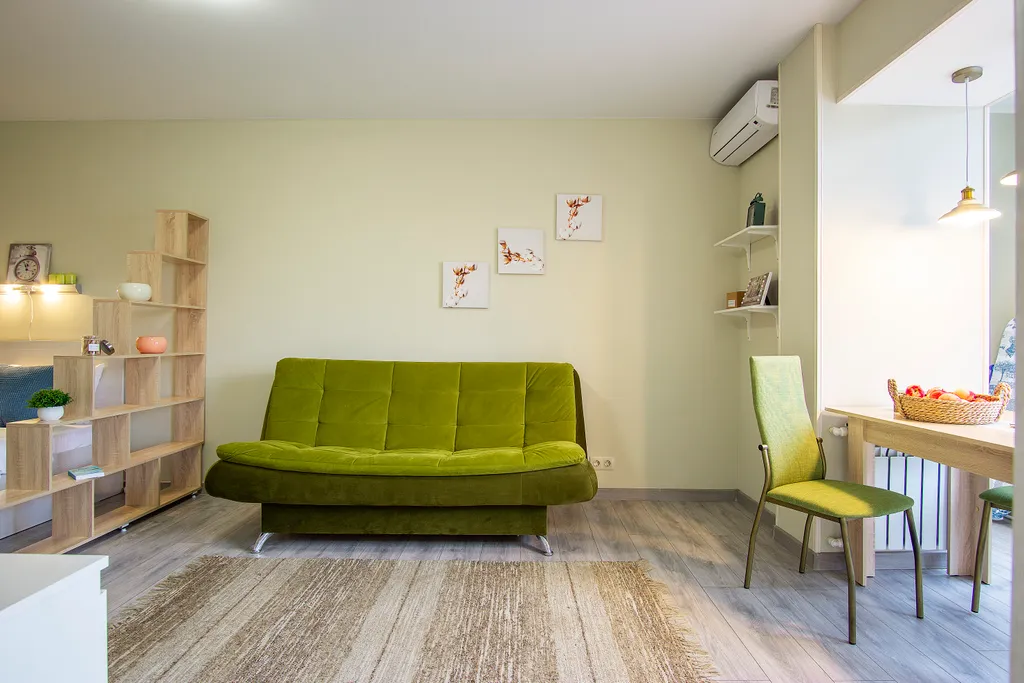 Студия однокомнатная на улице Большой Октябрьской, 40 м², Ярославль — спальня, фото 7
