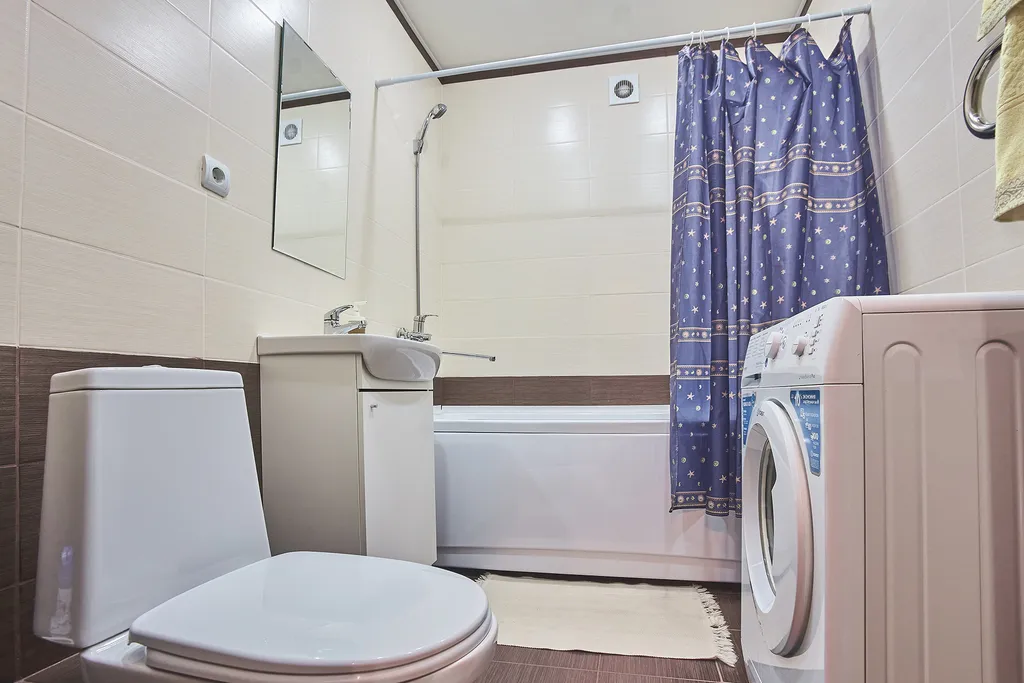 Квартира однокомнатная у метро Гагаринская, 45 м², Самара — ванная комната, фото 2