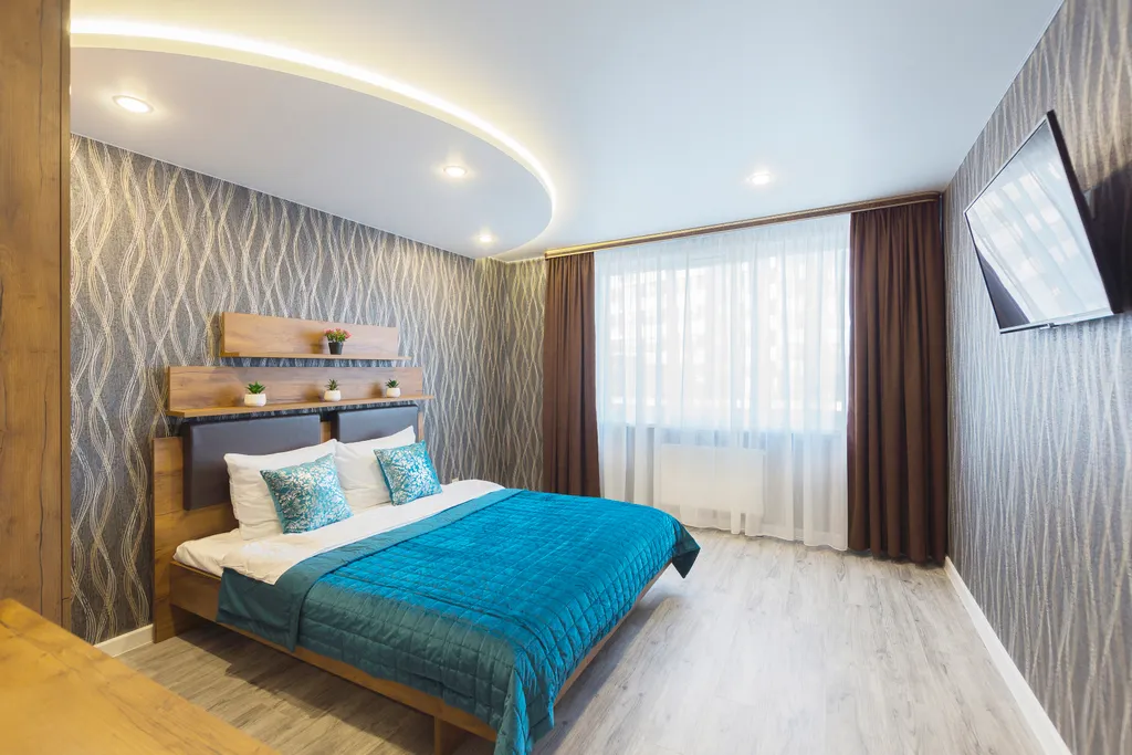 Квартира трёхкомнатная на шоссе Солотчинском, 95 м², Рязань — спальня