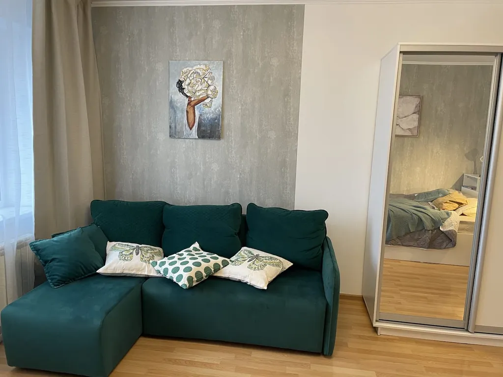 Квартира однокомнатная в Железнодорожном, 45 м², Самара — спальня, фото 7