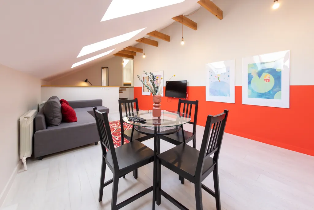 Семейный номер апартаменты red с террасой