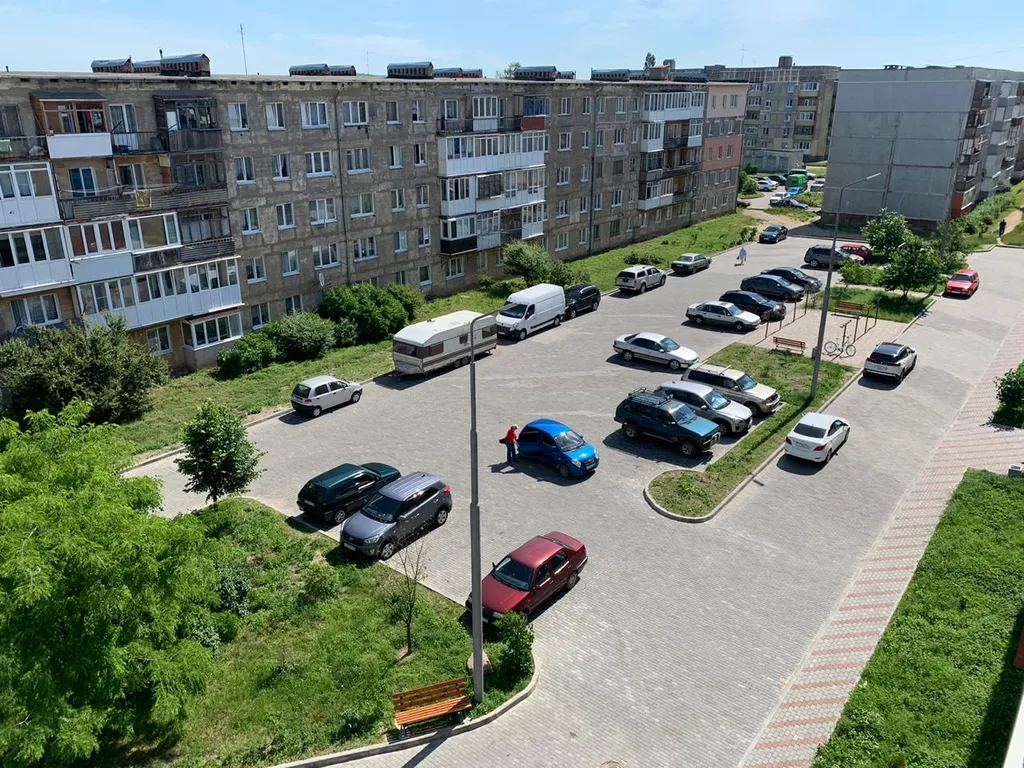 Квартира трёхкомнатная на улице Советской, 70 м², Янтарный — вид из окна