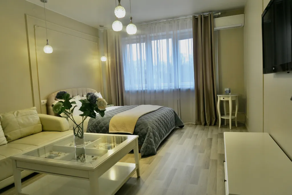 Квартира однокомнатная в Центральном, 49 м², Калининград — спальня, фото 7
