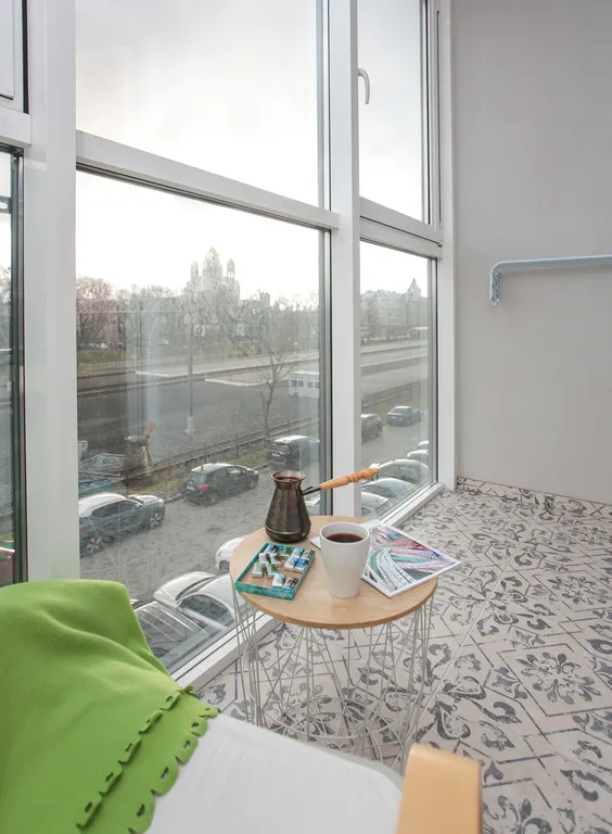 Квартира однокомнатная в Центральном, 49 м², Калининград — вид из окна, фото 3