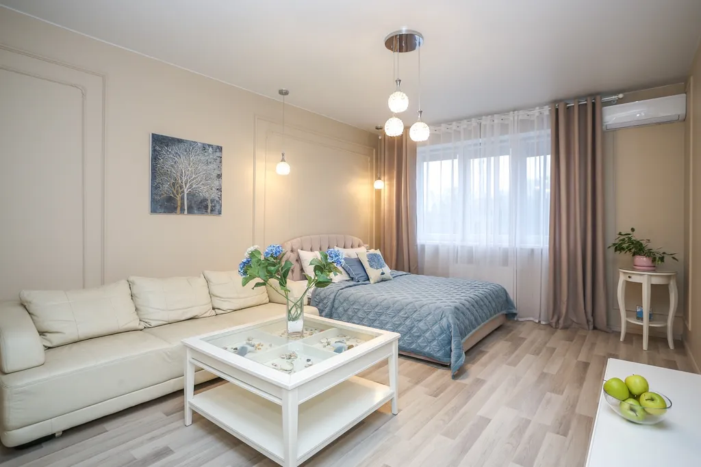 Квартира однокомнатная в Центральном, 49 м², Калининград — спальня, фото 2