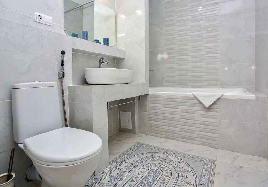 Квартира однокомнатная в Центральном, 49 м², Калининград — ванная комната, фото 2