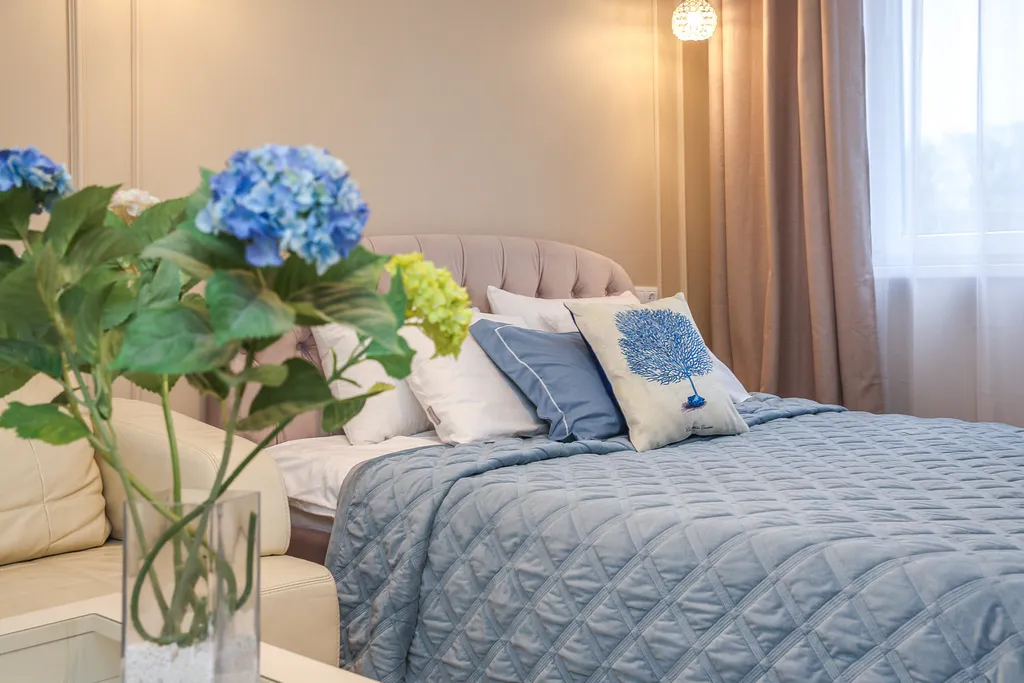 Квартира однокомнатная в Центральном, 49 м², Калининград — спальня, фото 3