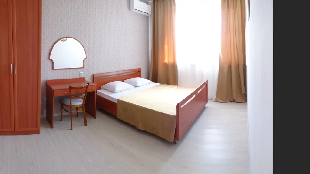 Апартаменты двухкомнатные на улице Таманской, 60 м², Анапа — спальня
