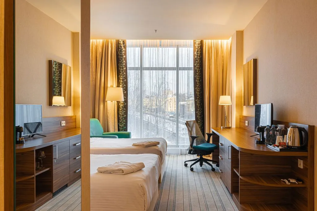 Двухместный номер с 2 отдельными кроватями комфорт — Elements Hotel Киров — фото 3