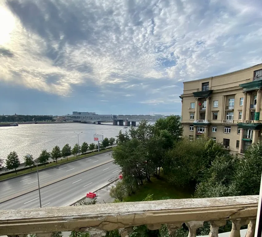 Квартира трёхкомнатная у Новочеркасски, в Пороховых, 85 м², Санкт-Петербург — вид из окна, фото 2
