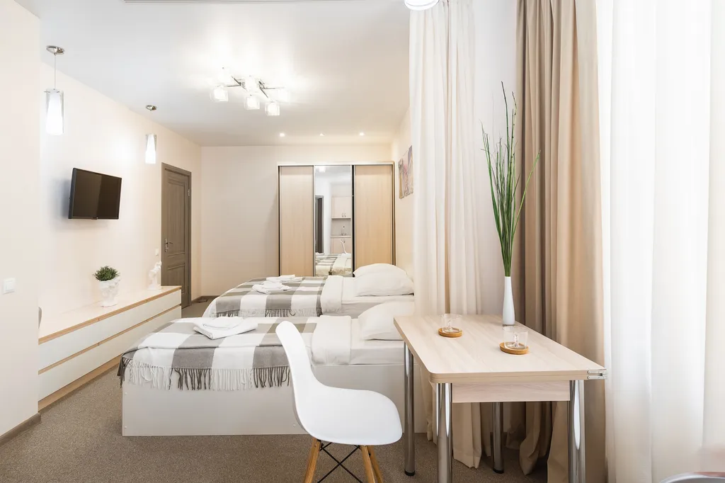 Студия однокомнатная в Нижегородском, 30 м², Нижний Новгород — спальня, фото 4