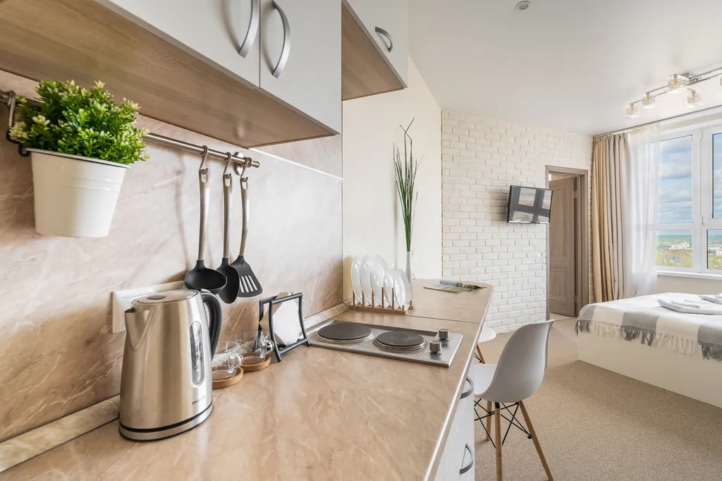 Студия однокомнатная в Нижегородском, 25 м², Нижний Новгород — кухня