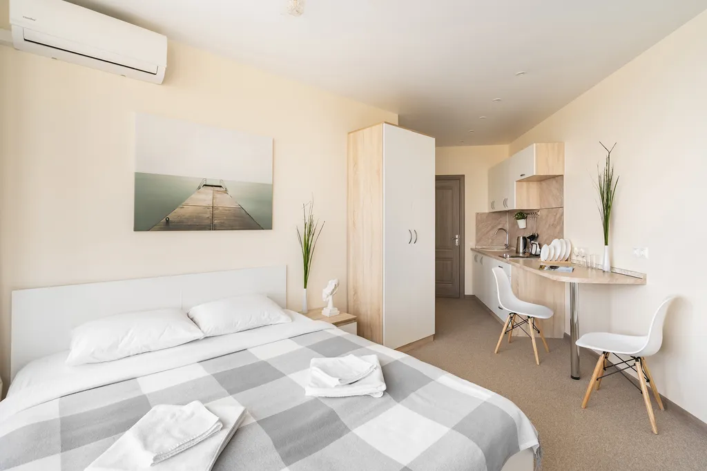 Студия однокомнатная в Нижегородском, 25 м², Нижний Новгород — спальня, фото 2