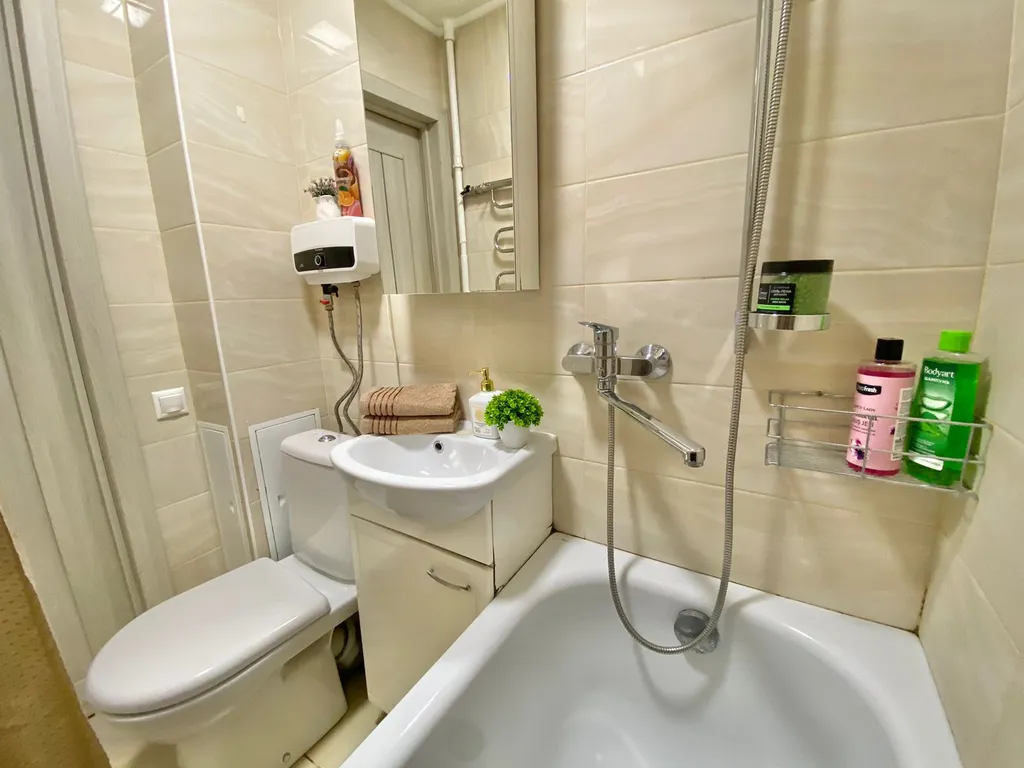 Квартира однокомнатная у метро Павелецкая, 42 м², Москва — ванная комната, фото 3