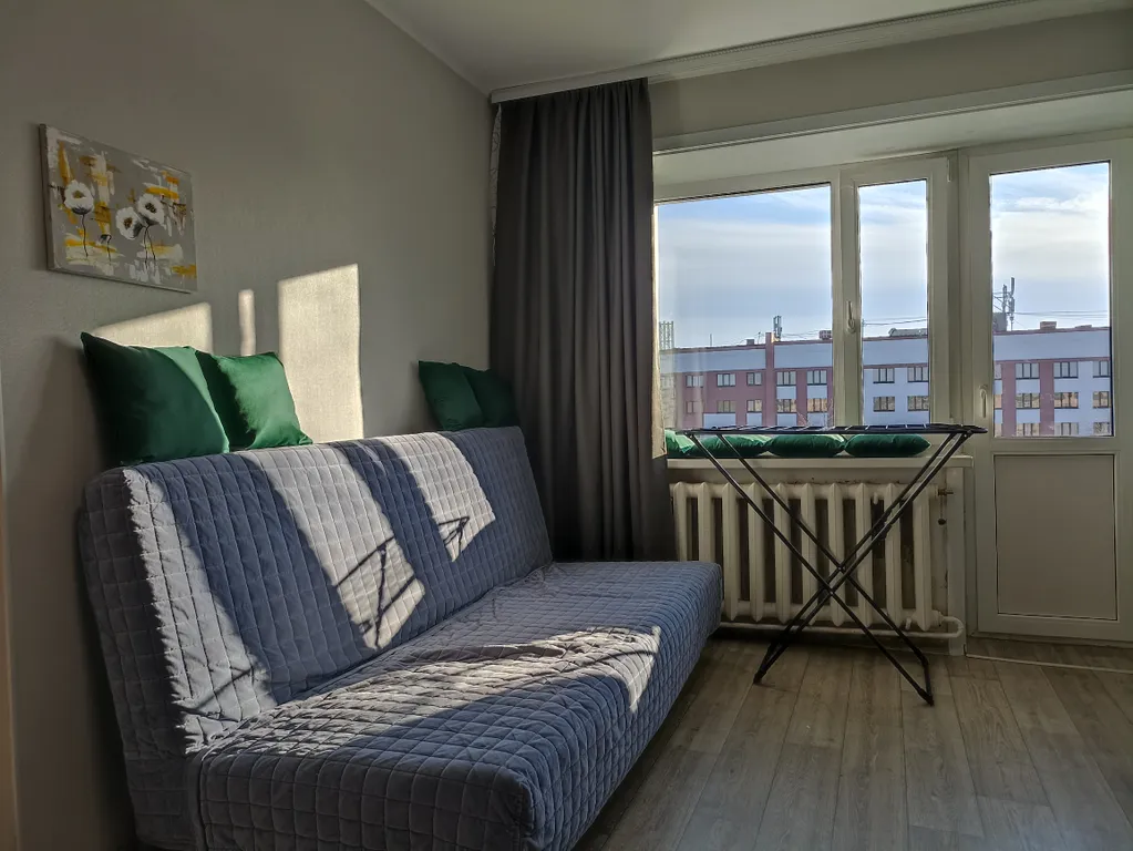 Квартира однокомнатная на улице Фёдоровском Ручее, 34 м², Великий Новгород — спальня, фото 2