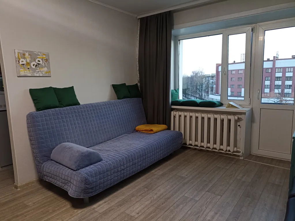 Квартира однокомнатная на улице Фёдоровском Ручее, 34 м², Великий Новгород — спальня, фото 4