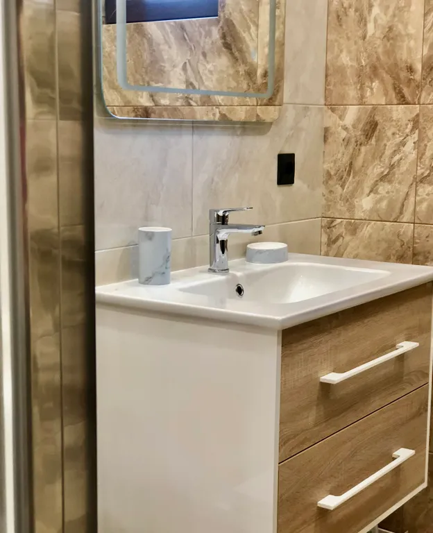 Студия однокомнатная на улице Маратовской, 27 м², Гаспра — ванная комната, фото 2