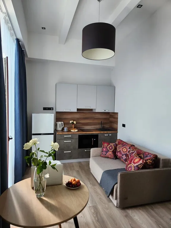 Студия однокомнатная на улице Маратовской, 27 м², Гаспра — кухня