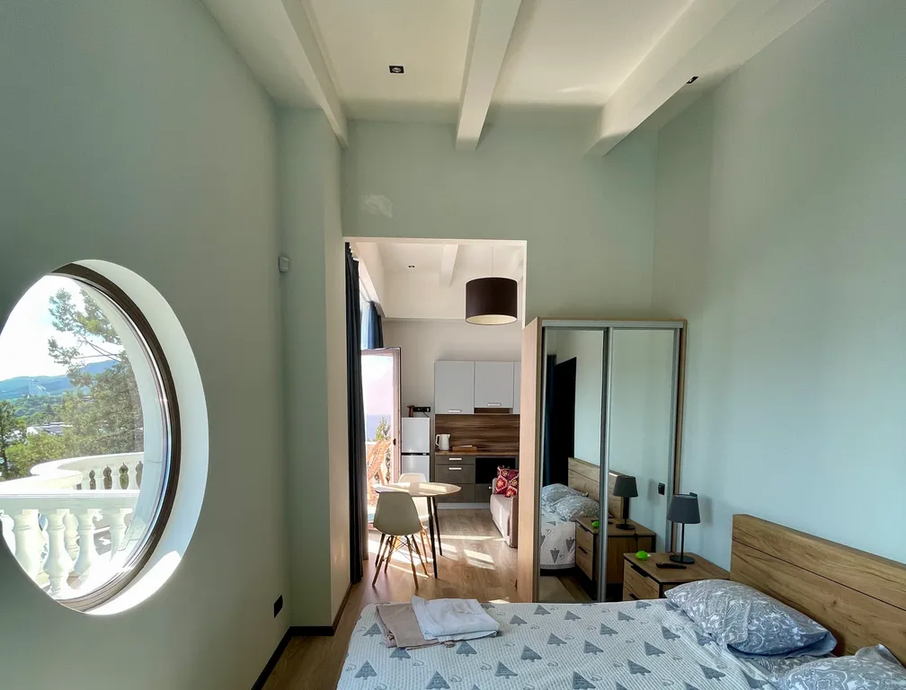 Студия однокомнатная на улице Маратовской, 27 м², Гаспра — спальня, фото 3