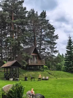 Фото гостя 1 — Коттедж 4-местный в деревни Авдоши, 40 м², Пушкинские Горы